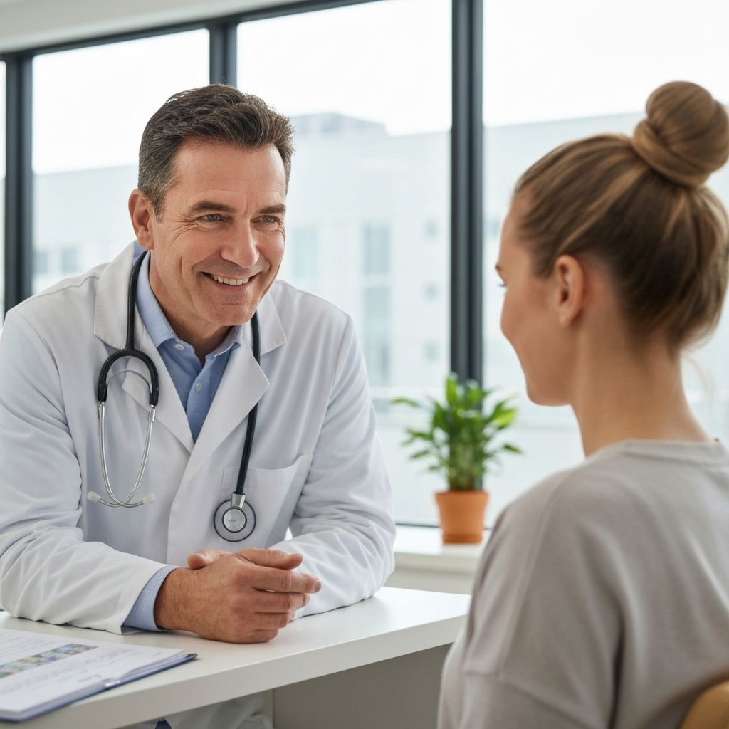 Doctor providing caring consultation with patient at Valley Urgent Care